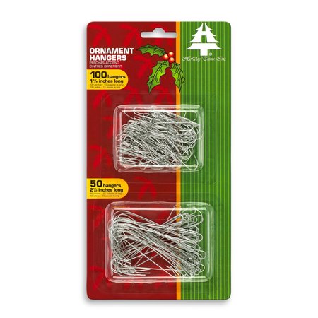 HOLIDAY TRIMS Silver Ornament Hooks Indoor Christmas Decor 3927000
